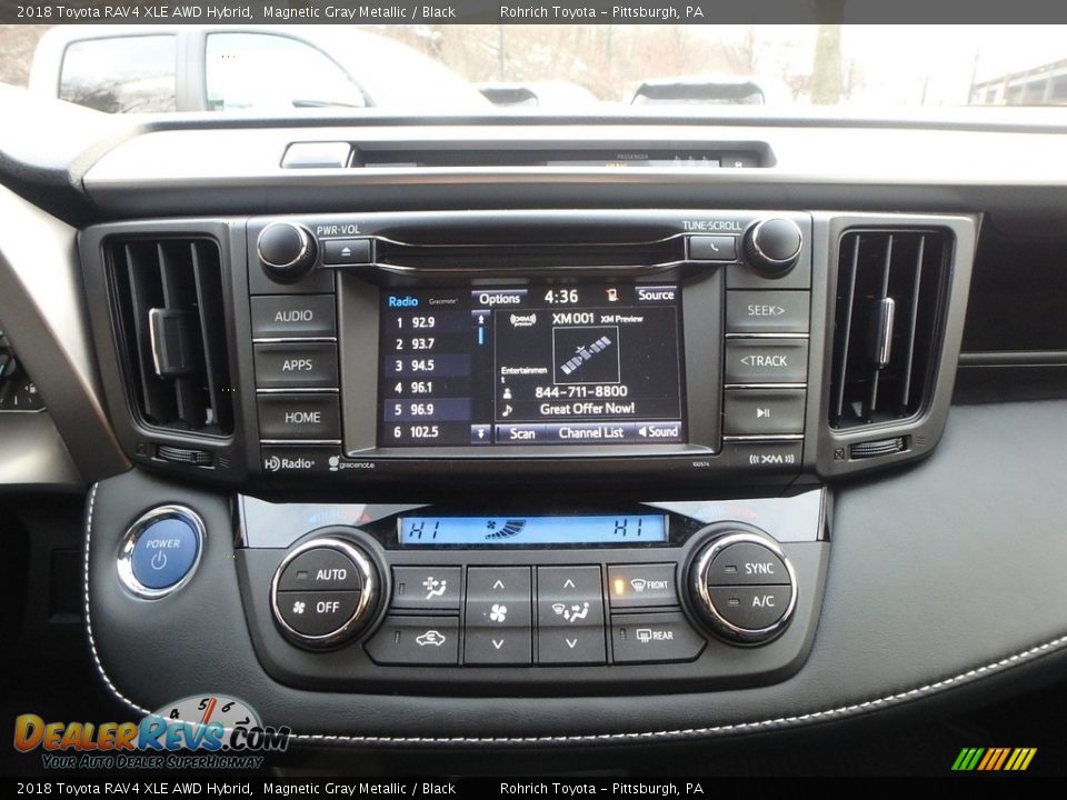 Controls of 2018 Toyota RAV4 XLE AWD Hybrid Photo #12