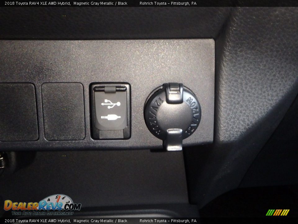 2018 Toyota RAV4 XLE AWD Hybrid Magnetic Gray Metallic / Black Photo #14
