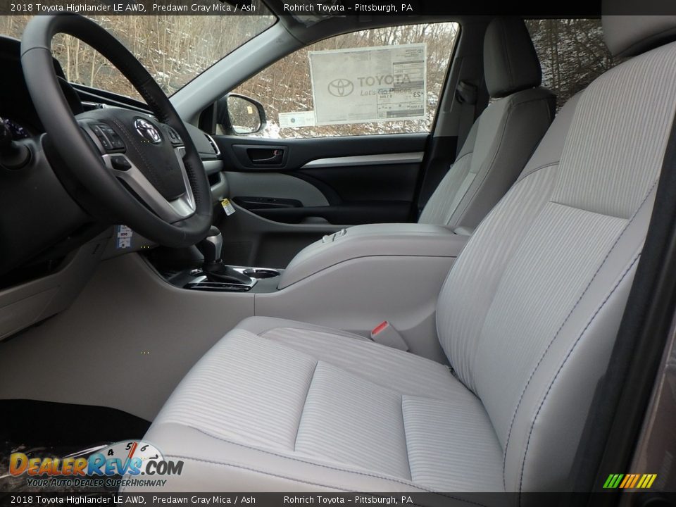 Front Seat of 2018 Toyota Highlander LE AWD Photo #6