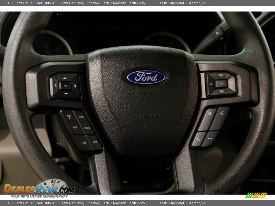2017 Ford F250 Super Duty XLT Crew Cab 4x4 Shadow Black / Medium Earth Gray Photo #6