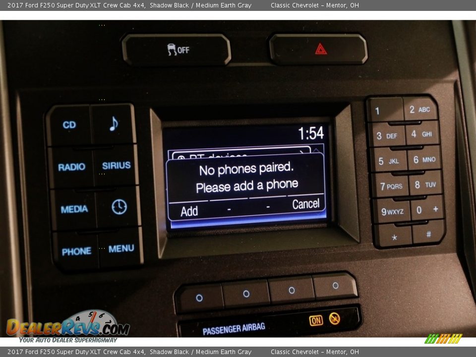 2017 Ford F250 Super Duty XLT Crew Cab 4x4 Shadow Black / Medium Earth Gray Photo #10