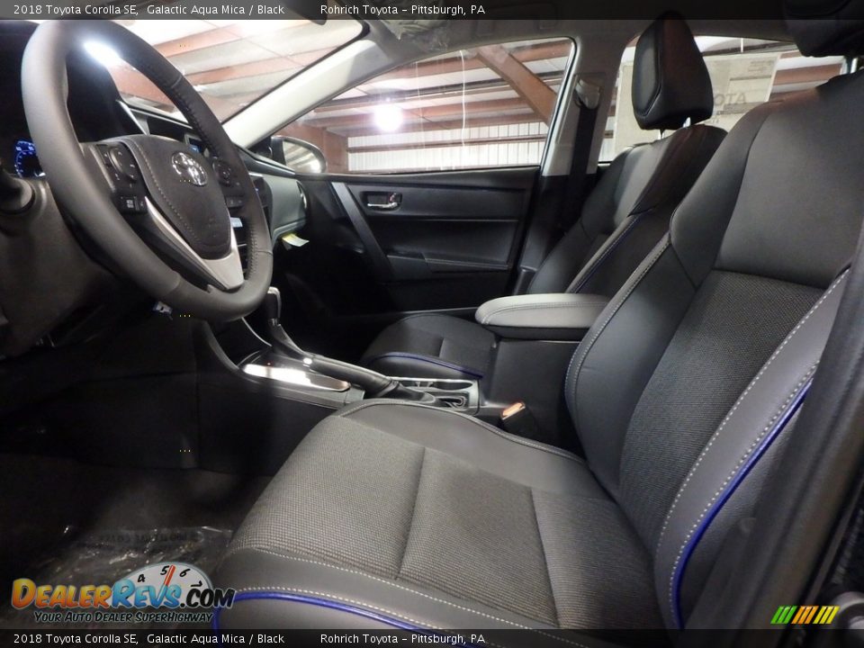 2018 Toyota Corolla SE Galactic Aqua Mica / Black Photo #6