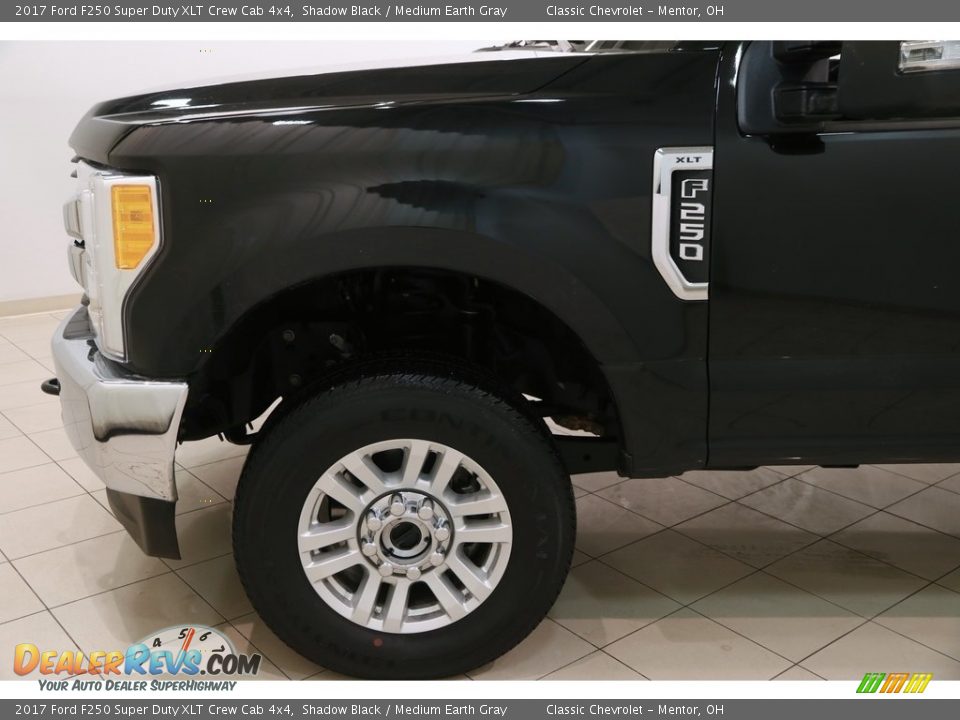 2017 Ford F250 Super Duty XLT Crew Cab 4x4 Shadow Black / Medium Earth Gray Photo #18