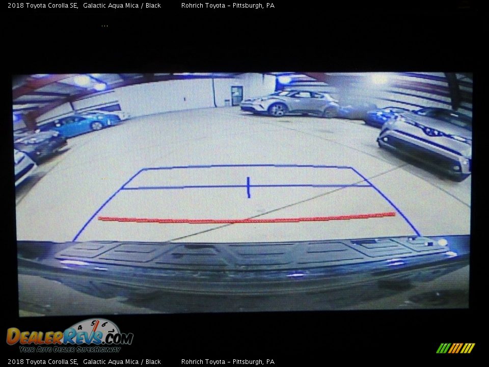 2018 Toyota Corolla SE Galactic Aqua Mica / Black Photo #12