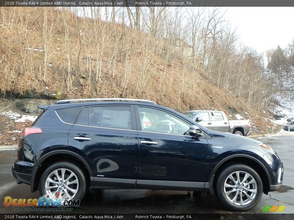 Galactic Aqua Mica 2018 Toyota RAV4 Limited AWD Hybrid Photo #2