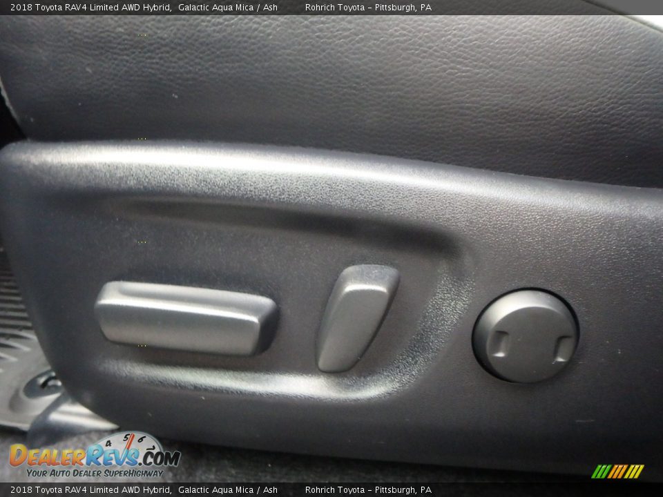 2018 Toyota RAV4 Limited AWD Hybrid Galactic Aqua Mica / Ash Photo #11