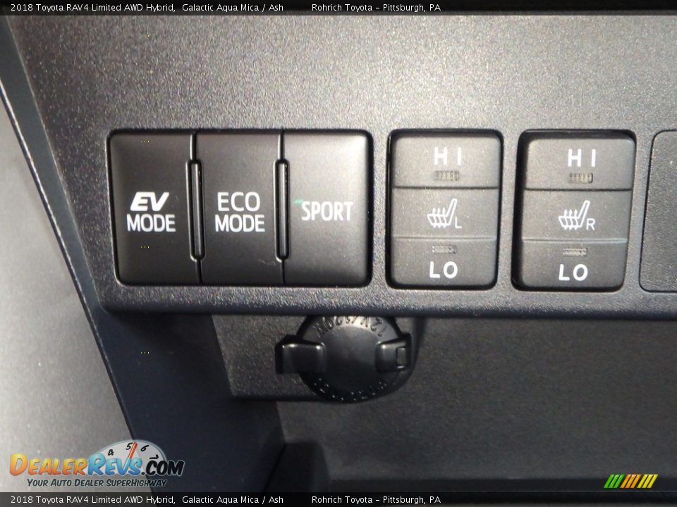 2018 Toyota RAV4 Limited AWD Hybrid Galactic Aqua Mica / Ash Photo #15