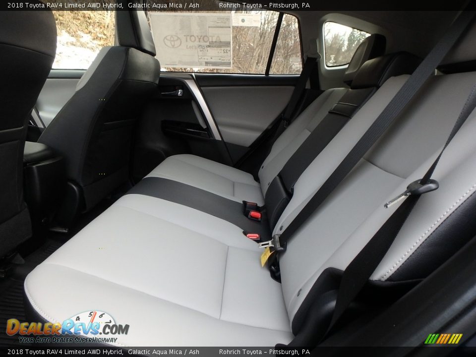 Rear Seat of 2018 Toyota RAV4 Limited AWD Hybrid Photo #7