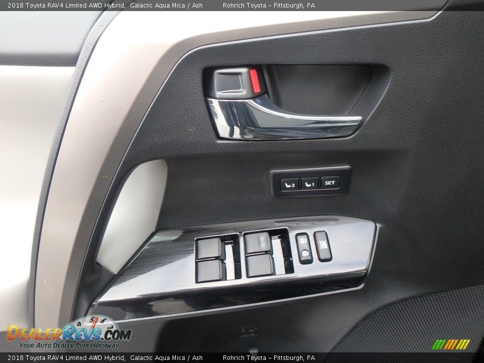 2018 Toyota RAV4 Limited AWD Hybrid Galactic Aqua Mica / Ash Photo #9