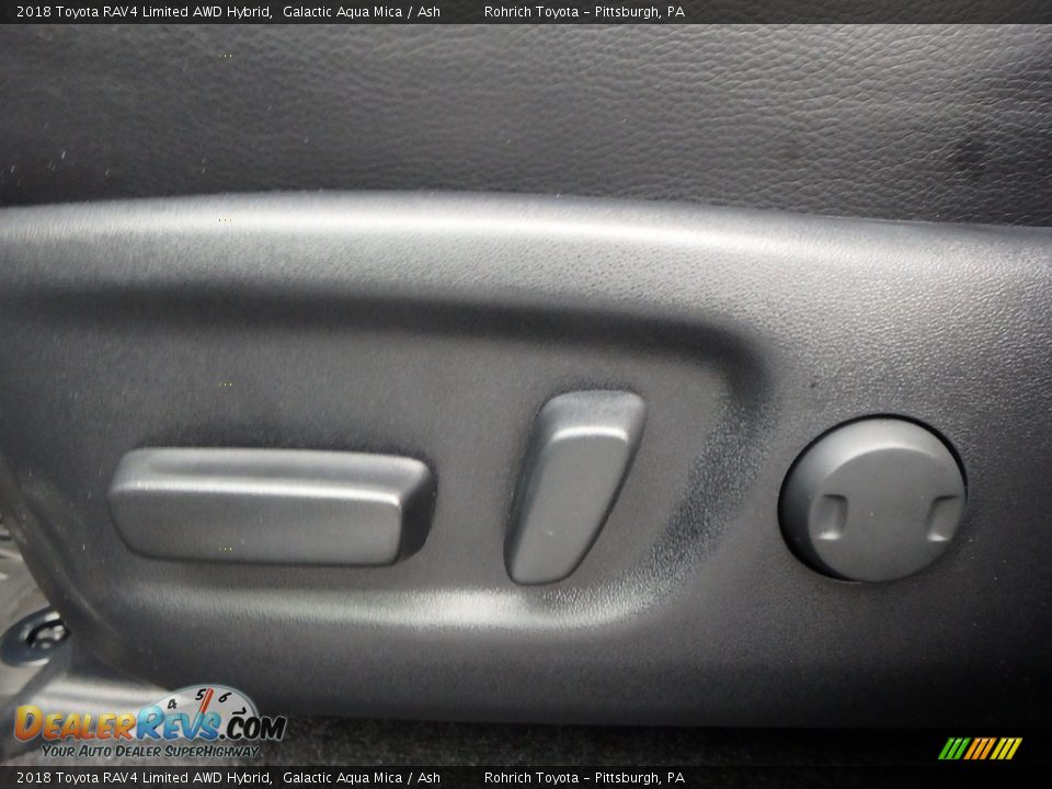 2018 Toyota RAV4 Limited AWD Hybrid Galactic Aqua Mica / Ash Photo #11