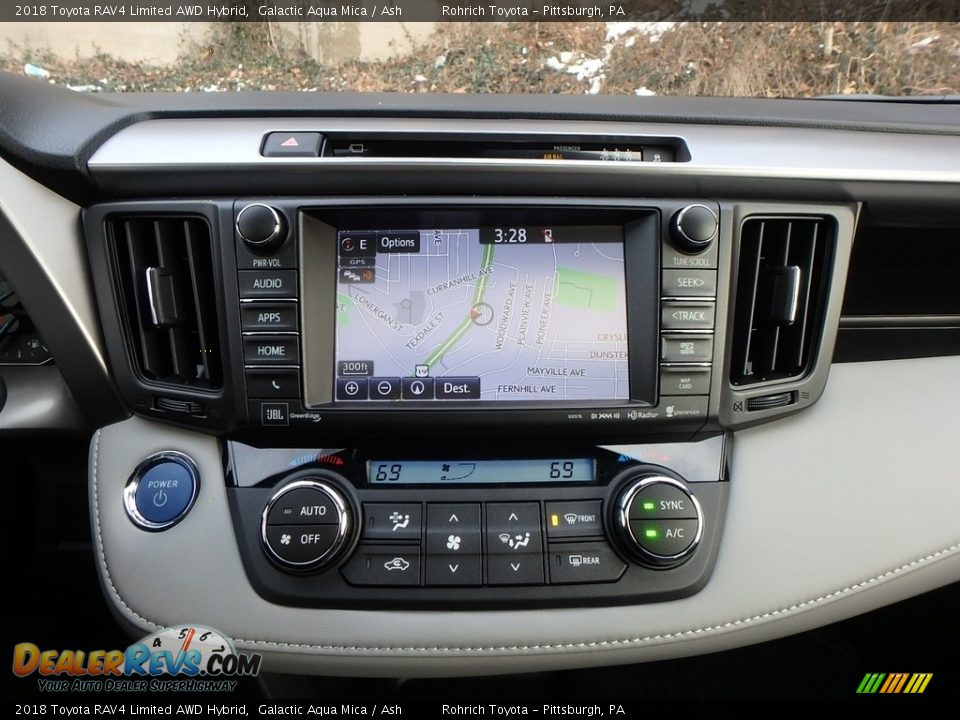 2018 Toyota RAV4 Limited AWD Hybrid Galactic Aqua Mica / Ash Photo #13