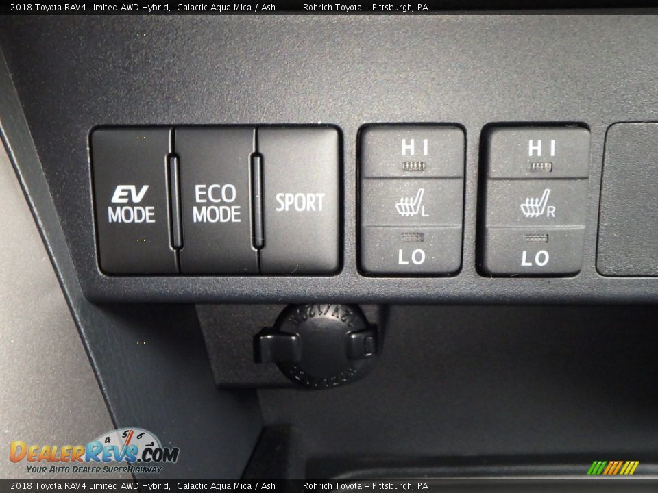 2018 Toyota RAV4 Limited AWD Hybrid Galactic Aqua Mica / Ash Photo #15
