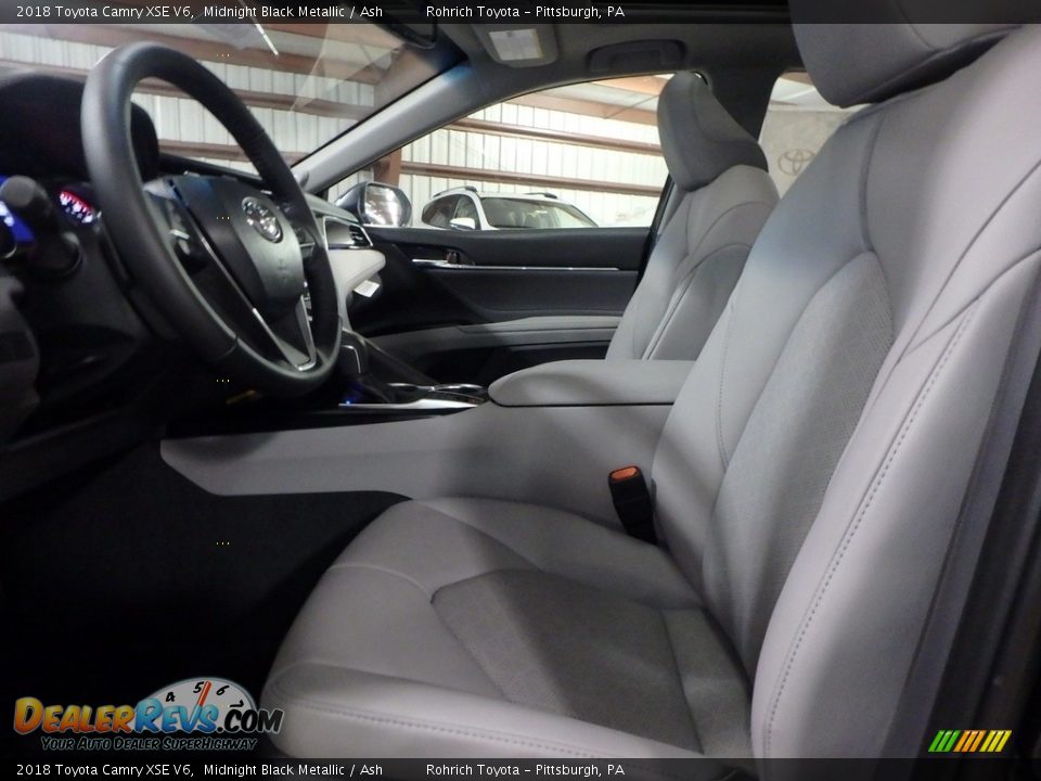 2018 Toyota Camry XSE V6 Midnight Black Metallic / Ash Photo #6