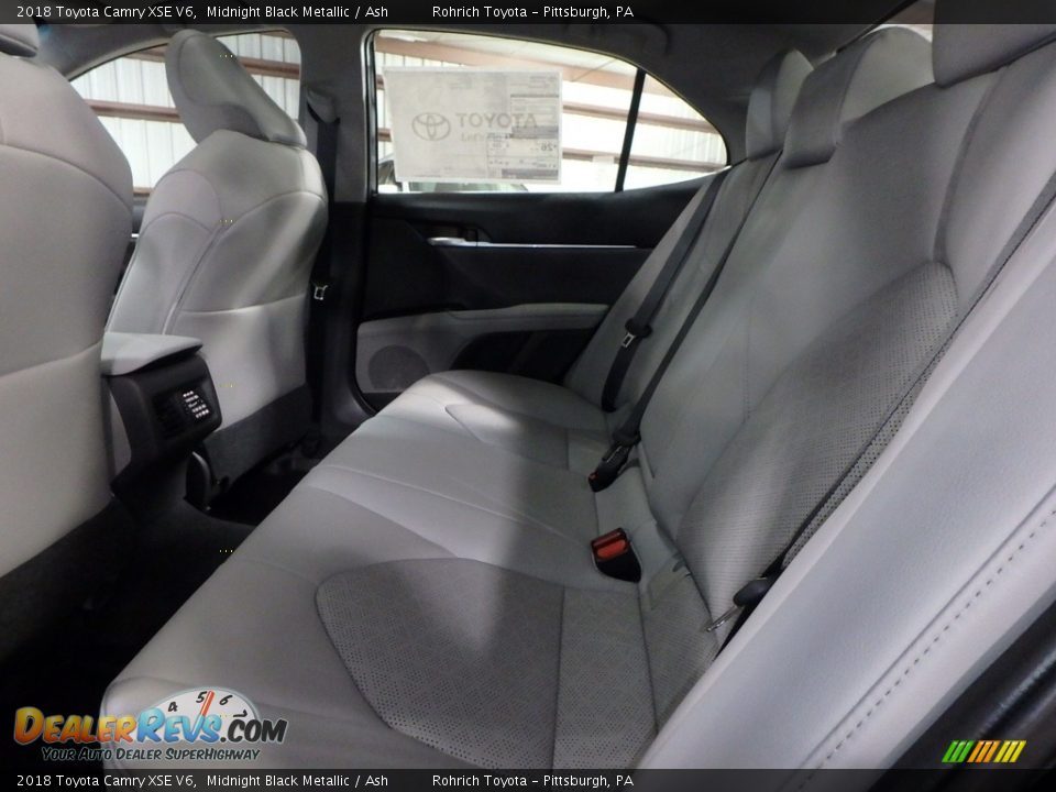 2018 Toyota Camry XSE V6 Midnight Black Metallic / Ash Photo #7