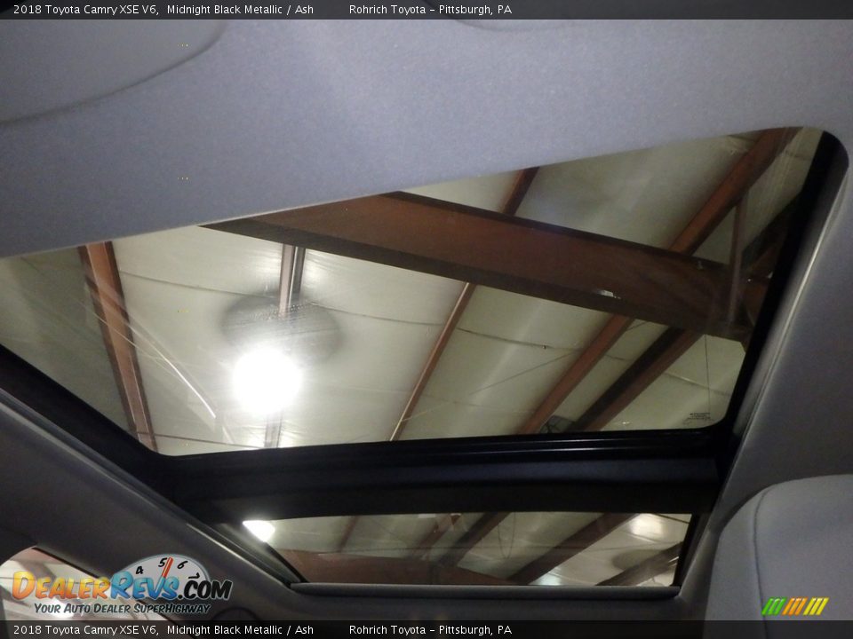 2018 Toyota Camry XSE V6 Midnight Black Metallic / Ash Photo #12