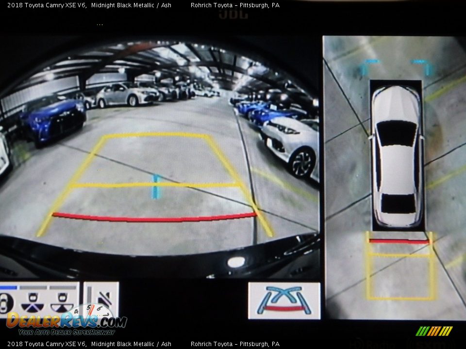 2018 Toyota Camry XSE V6 Midnight Black Metallic / Ash Photo #14