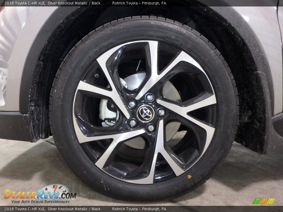 2018 Toyota C-HR XLE Silver Knockout Metallic / Black Photo #5