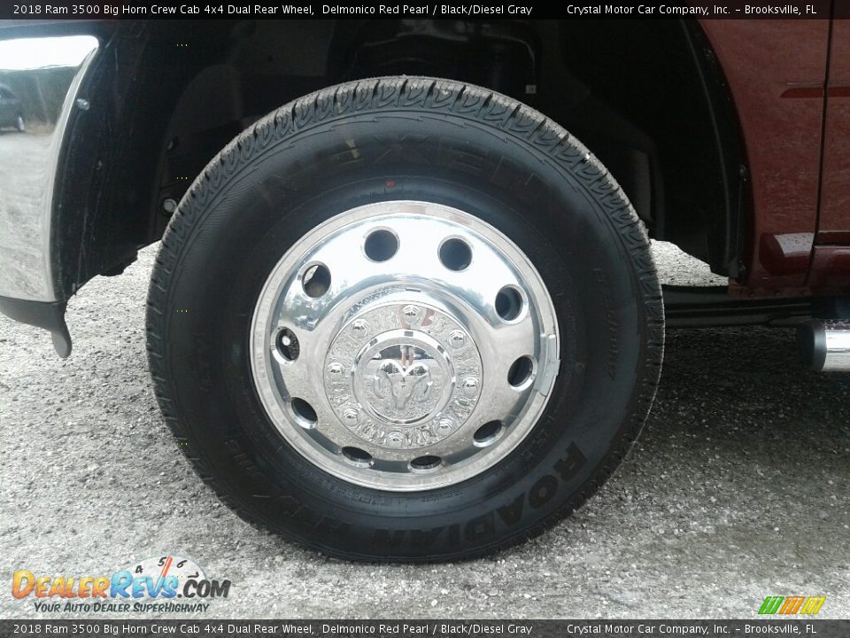 2018 Ram 3500 Big Horn Crew Cab 4x4 Dual Rear Wheel Delmonico Red Pearl / Black/Diesel Gray Photo #20