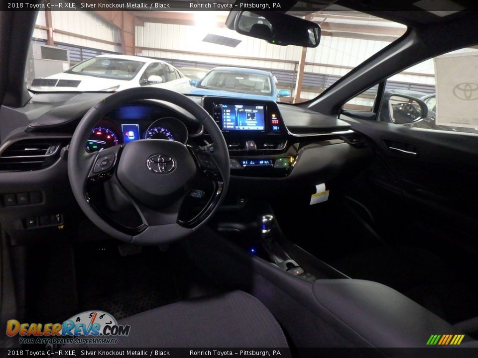 2018 Toyota C-HR XLE Silver Knockout Metallic / Black Photo #8