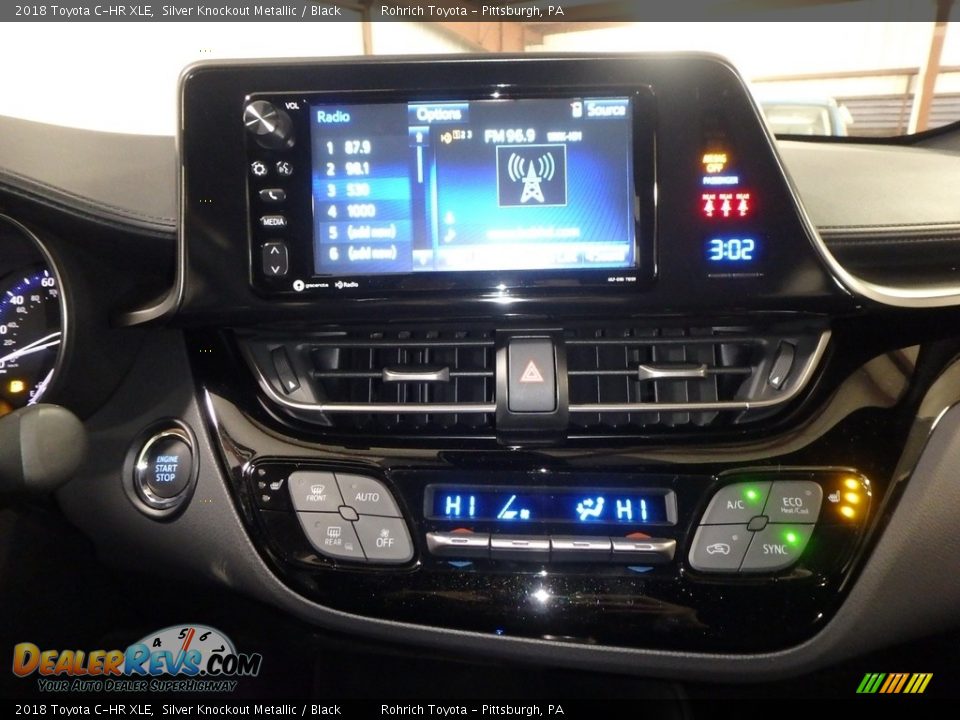 2018 Toyota C-HR XLE Silver Knockout Metallic / Black Photo #11