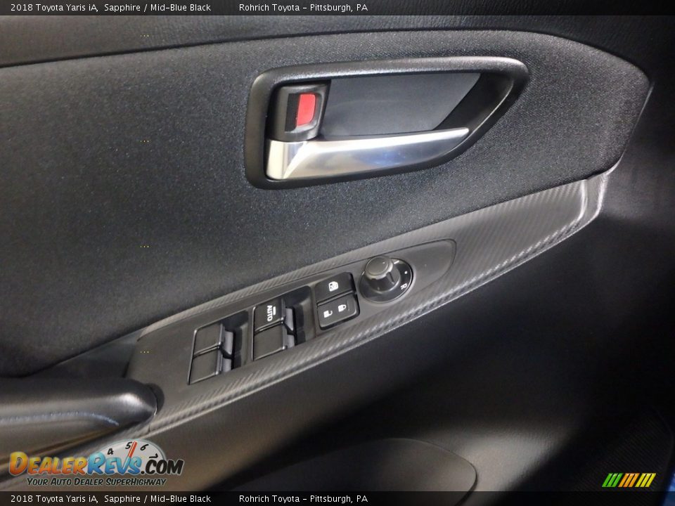 2018 Toyota Yaris iA Sapphire / Mid-Blue Black Photo #9