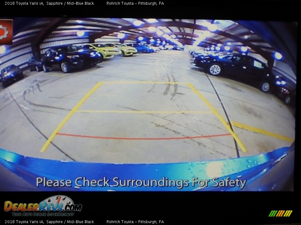 2018 Toyota Yaris iA Sapphire / Mid-Blue Black Photo #12