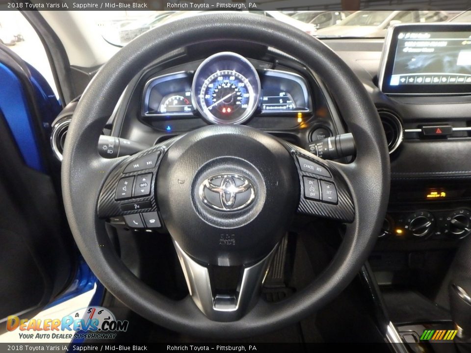 2018 Toyota Yaris iA Sapphire / Mid-Blue Black Photo #14