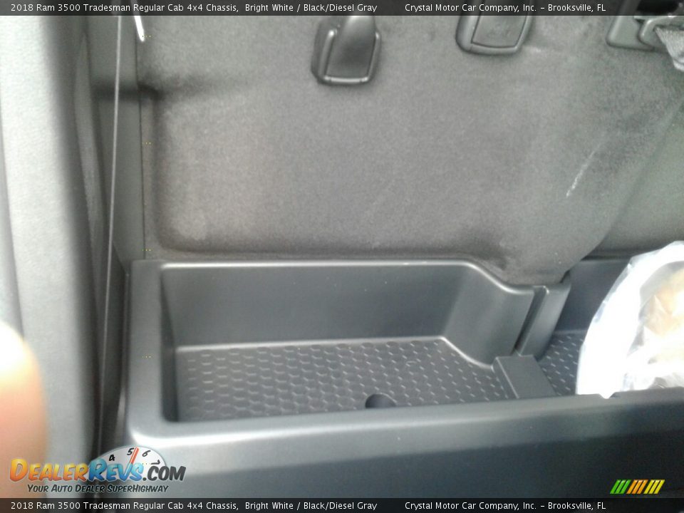 2018 Ram 3500 Tradesman Regular Cab 4x4 Chassis Bright White / Black/Diesel Gray Photo #11