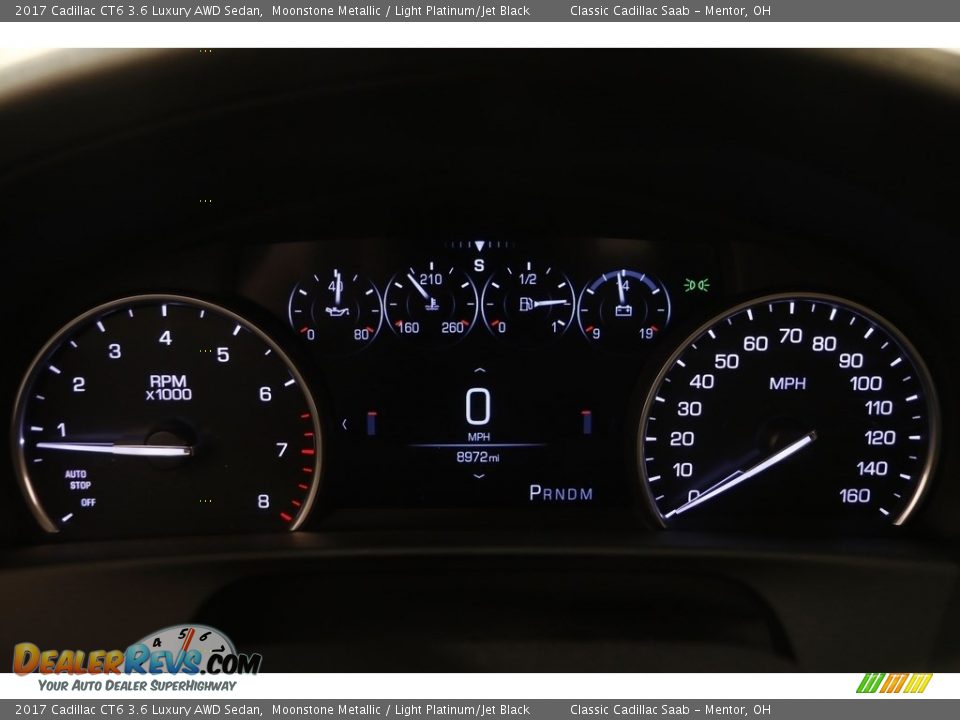 2017 Cadillac CT6 3.6 Luxury AWD Sedan Moonstone Metallic / Light Platinum/Jet Black Photo #9