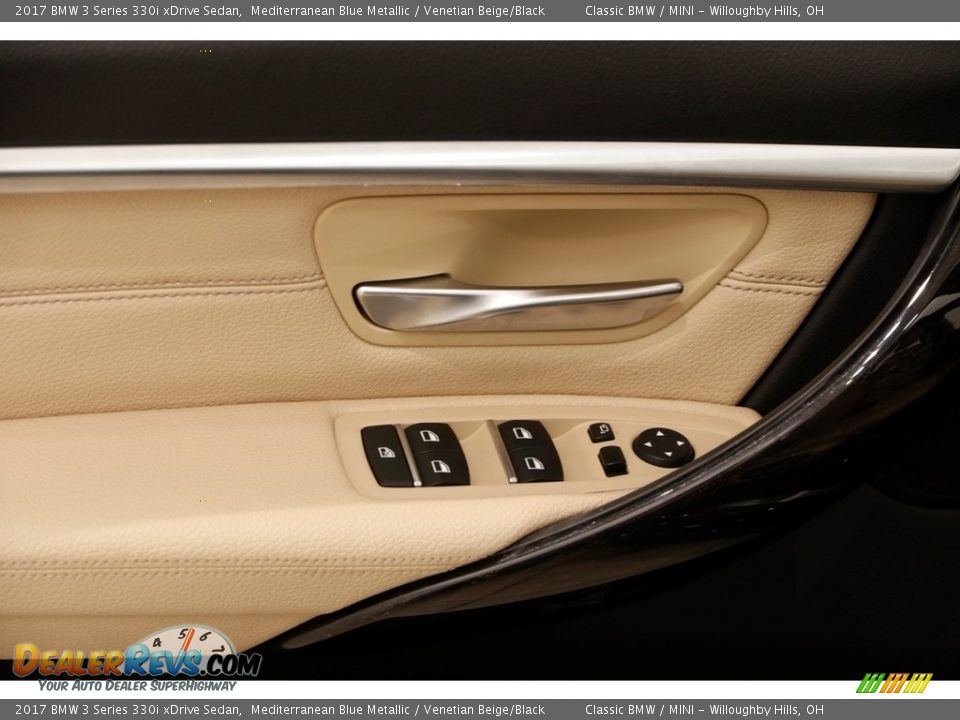 2017 BMW 3 Series 330i xDrive Sedan Mediterranean Blue Metallic / Venetian Beige/Black Photo #5
