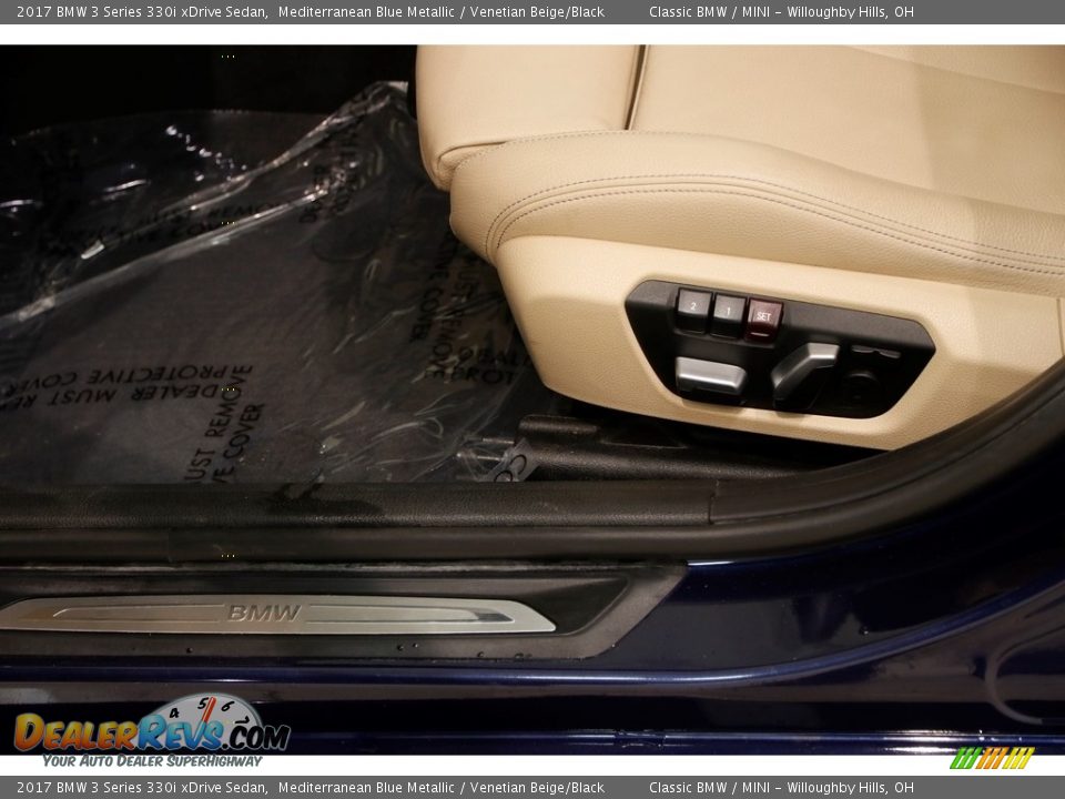 2017 BMW 3 Series 330i xDrive Sedan Mediterranean Blue Metallic / Venetian Beige/Black Photo #6
