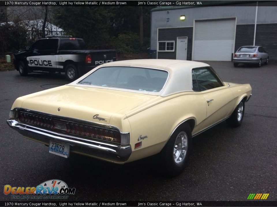 1970 Mercury Cougar Hardtop Light Ivy Yellow Metallic / Medium Brown Photo #4