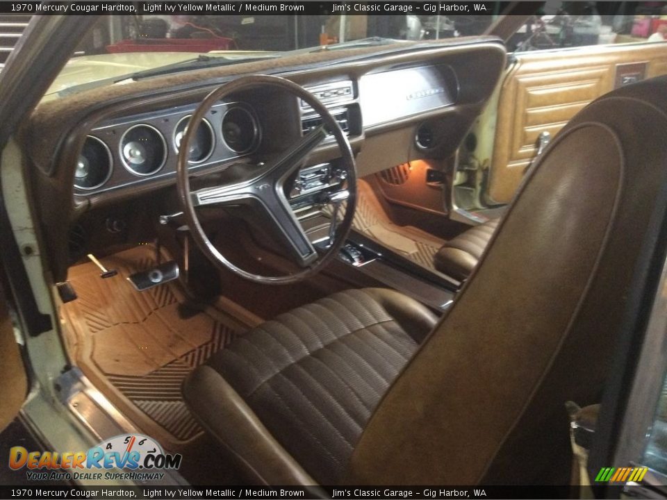 Medium Brown Interior - 1970 Mercury Cougar Hardtop Photo #6