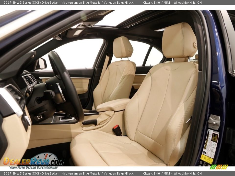 2017 BMW 3 Series 330i xDrive Sedan Mediterranean Blue Metallic / Venetian Beige/Black Photo #8