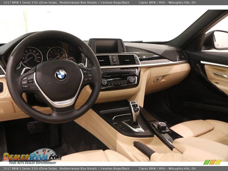 2017 BMW 3 Series 330i xDrive Sedan Mediterranean Blue Metallic / Venetian Beige/Black Photo #9