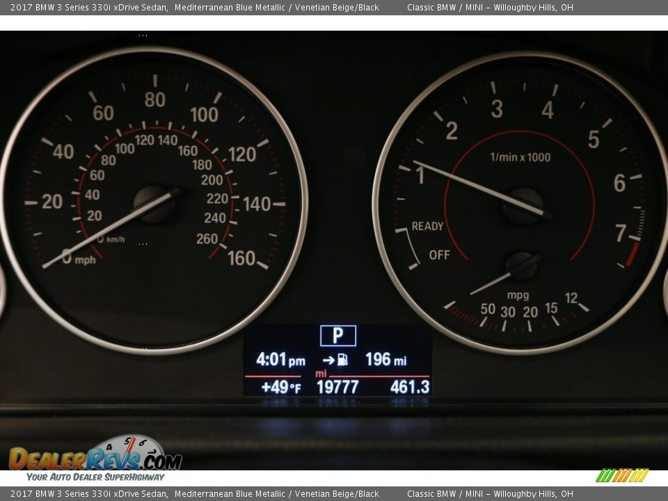 2017 BMW 3 Series 330i xDrive Sedan Mediterranean Blue Metallic / Venetian Beige/Black Photo #11