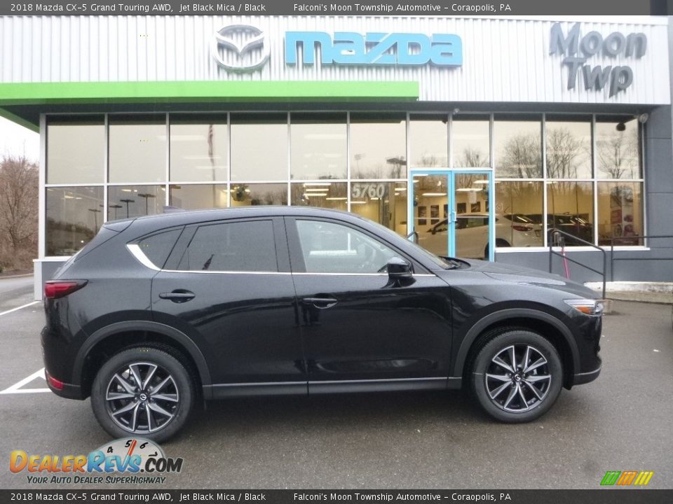 2018 Mazda CX-5 Grand Touring AWD Jet Black Mica / Black Photo #1