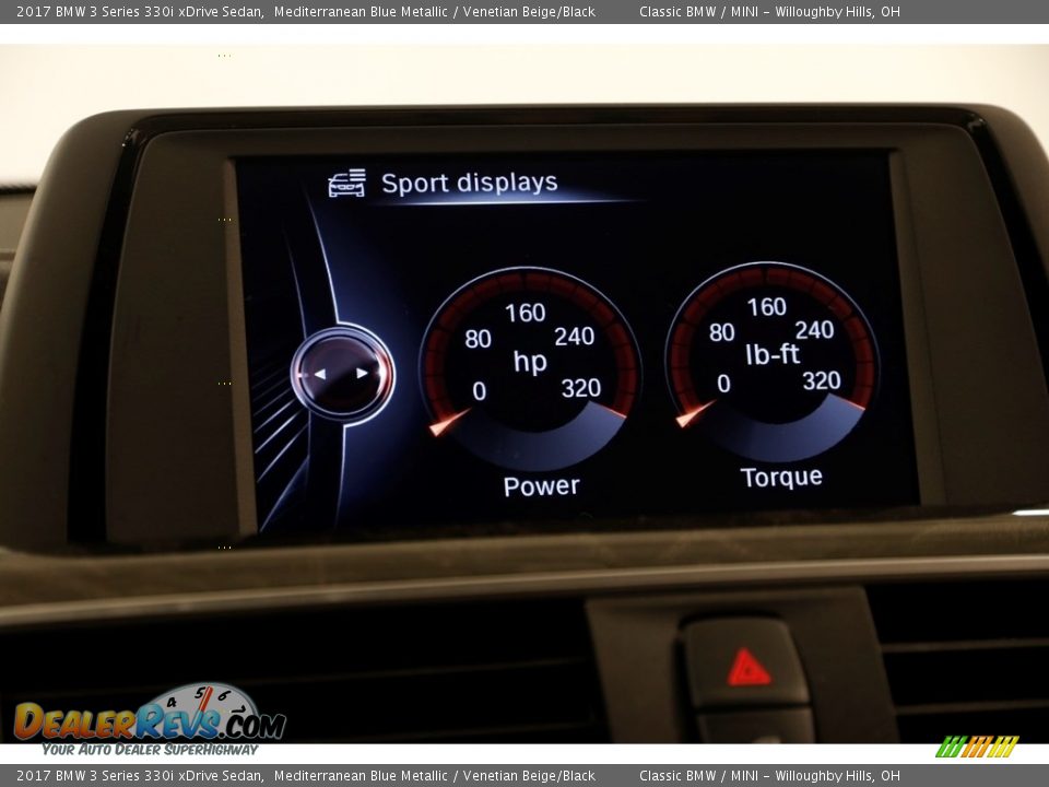2017 BMW 3 Series 330i xDrive Sedan Mediterranean Blue Metallic / Venetian Beige/Black Photo #17