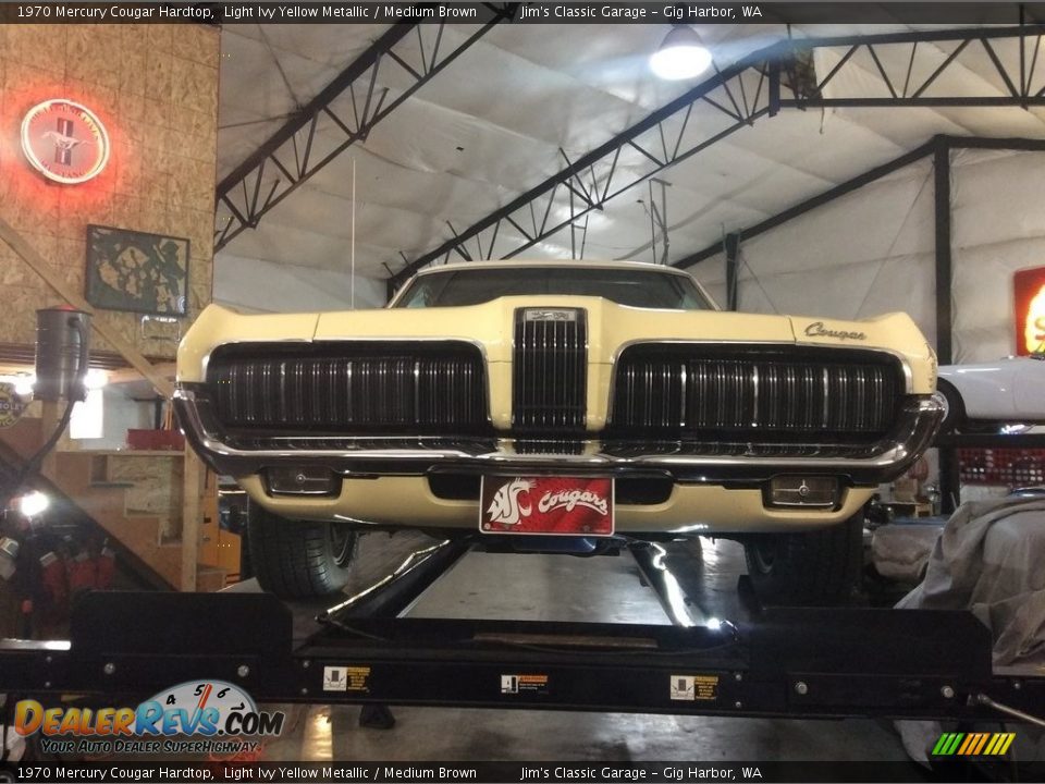 1970 Mercury Cougar Hardtop Light Ivy Yellow Metallic / Medium Brown Photo #21