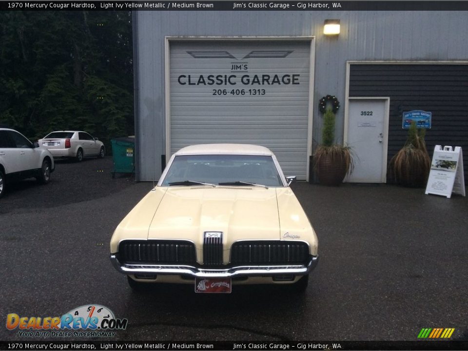 1970 Mercury Cougar Hardtop Light Ivy Yellow Metallic / Medium Brown Photo #25