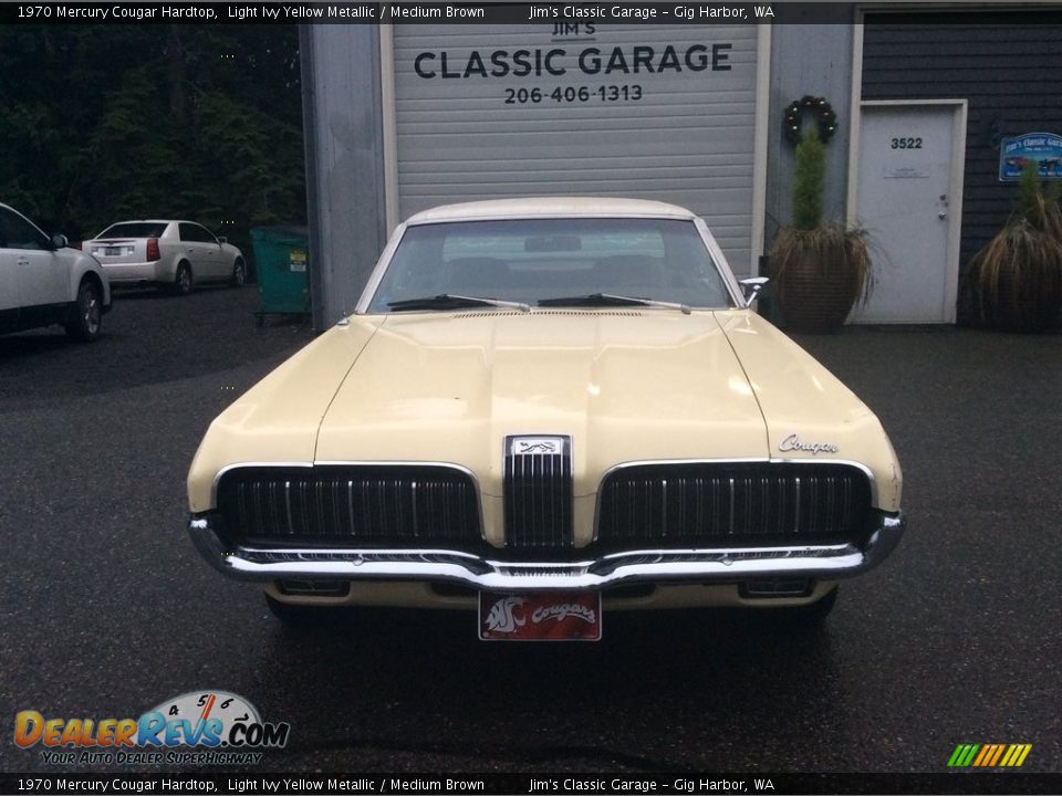 1970 Mercury Cougar Hardtop Light Ivy Yellow Metallic / Medium Brown Photo #27