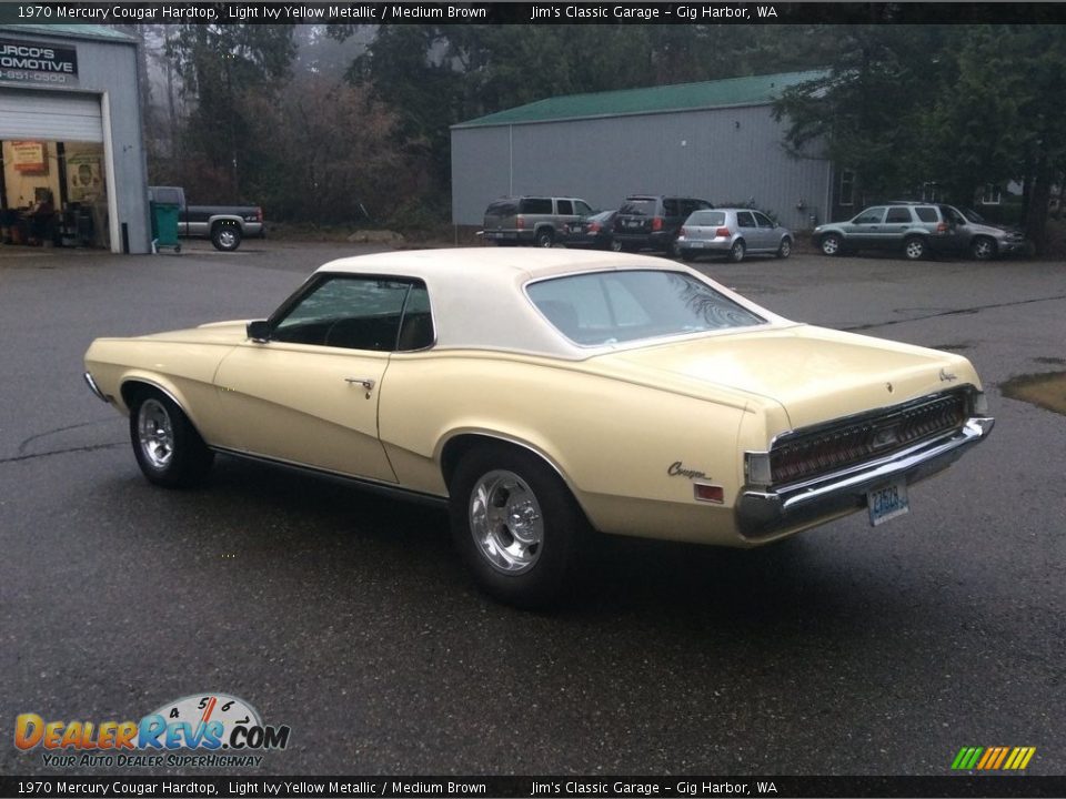 1970 Mercury Cougar Hardtop Light Ivy Yellow Metallic / Medium Brown Photo #29