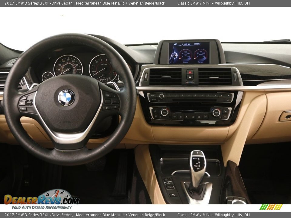 2017 BMW 3 Series 330i xDrive Sedan Mediterranean Blue Metallic / Venetian Beige/Black Photo #26