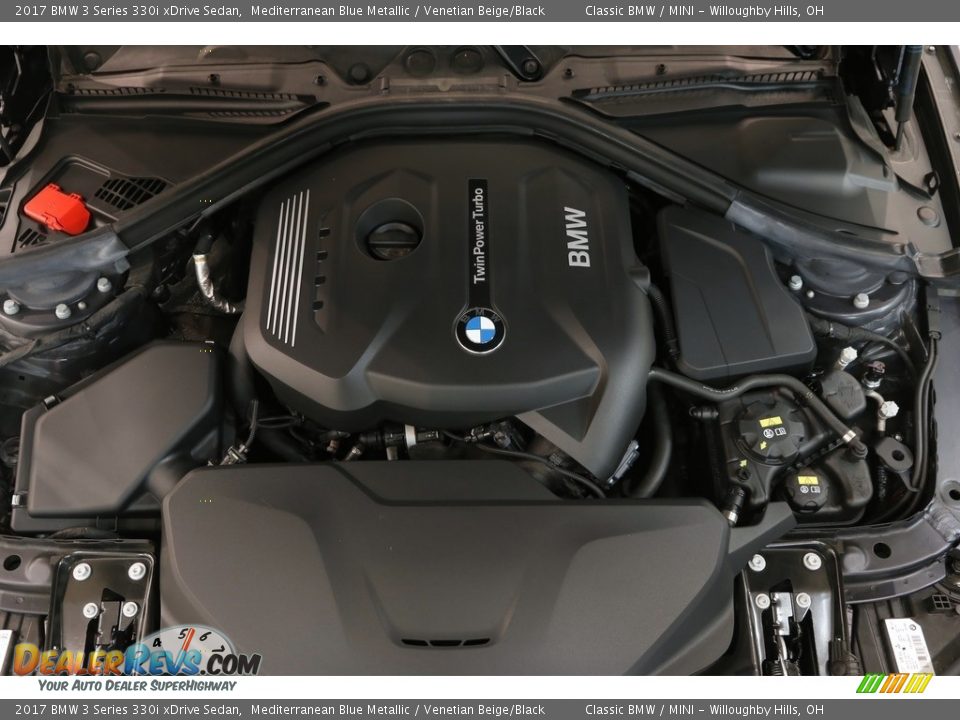 2017 BMW 3 Series 330i xDrive Sedan Mediterranean Blue Metallic / Venetian Beige/Black Photo #28