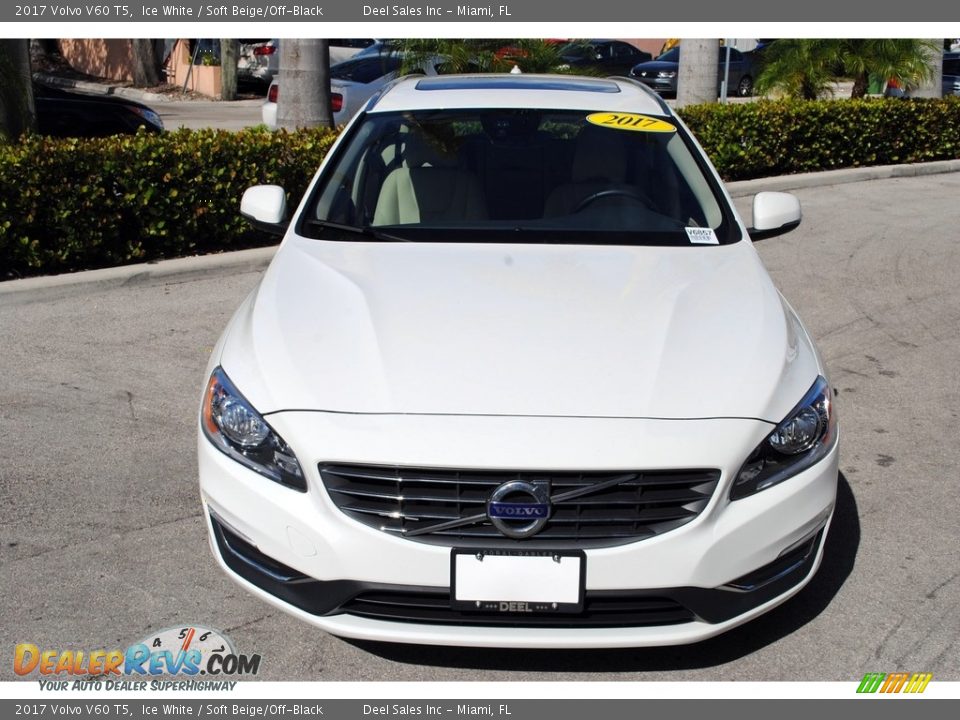 2017 Volvo V60 T5 Ice White / Soft Beige/Off-Black Photo #3