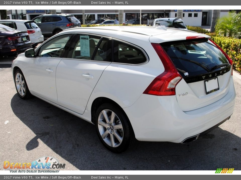 2017 Volvo V60 T5 Ice White / Soft Beige/Off-Black Photo #6