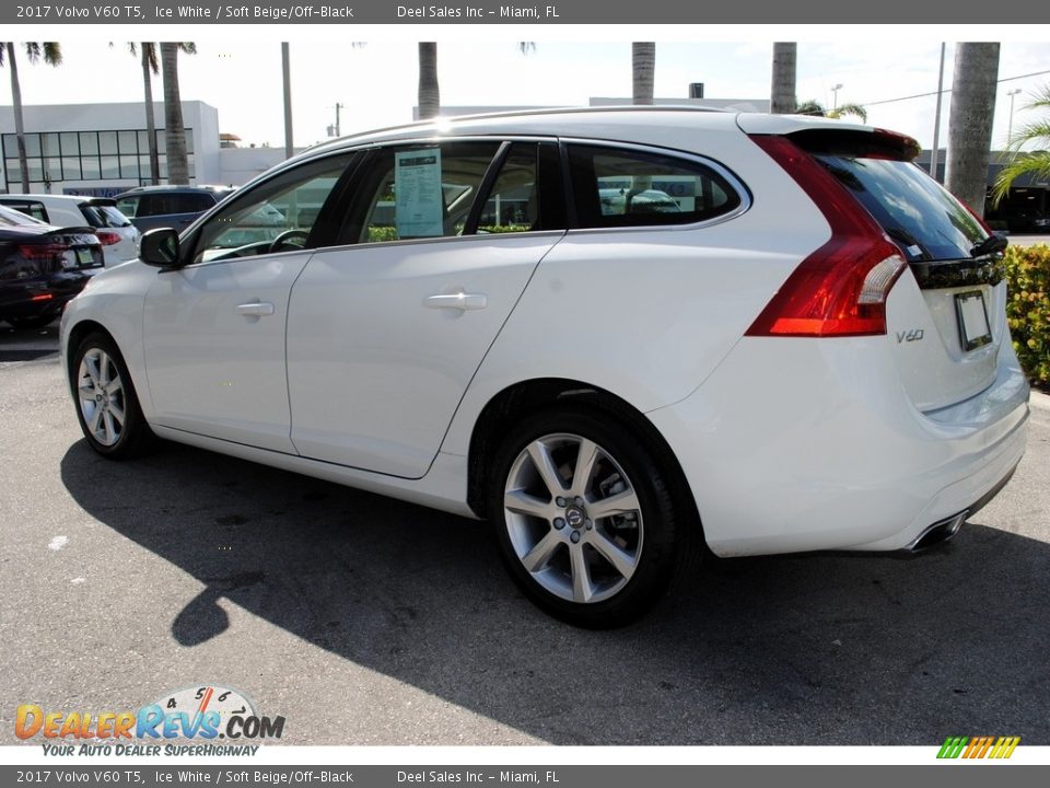2017 Volvo V60 T5 Ice White / Soft Beige/Off-Black Photo #7