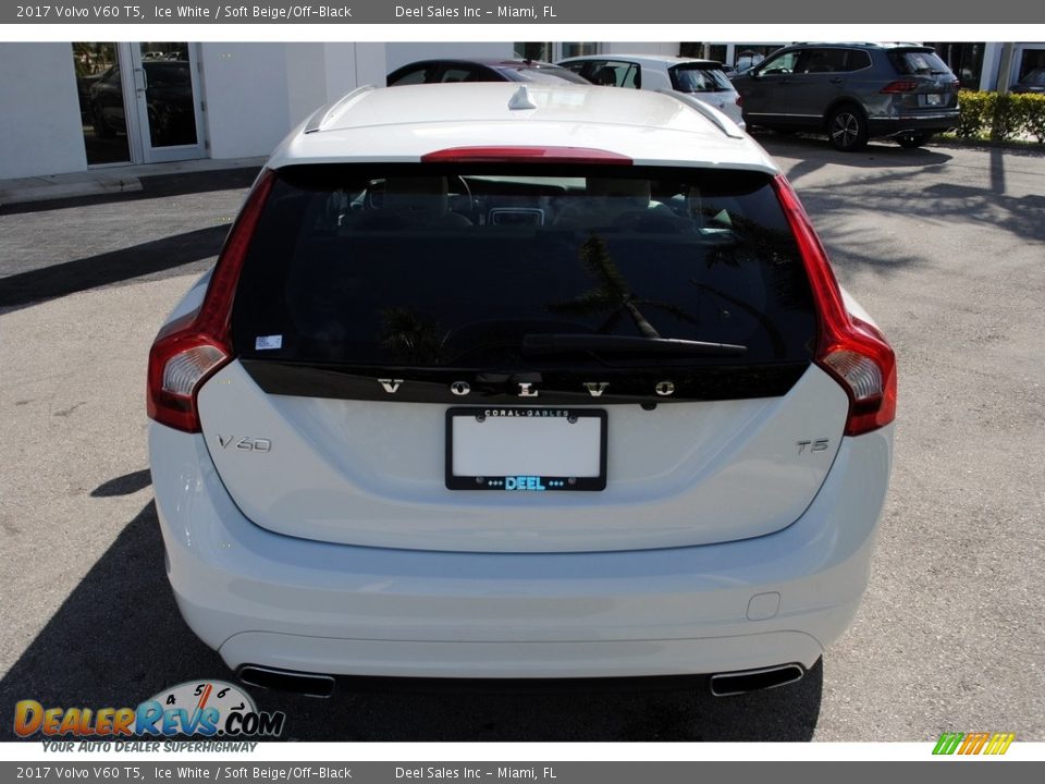 2017 Volvo V60 T5 Ice White / Soft Beige/Off-Black Photo #8