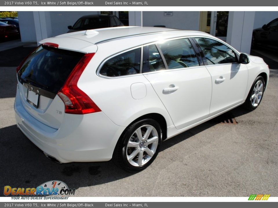 2017 Volvo V60 T5 Ice White / Soft Beige/Off-Black Photo #9
