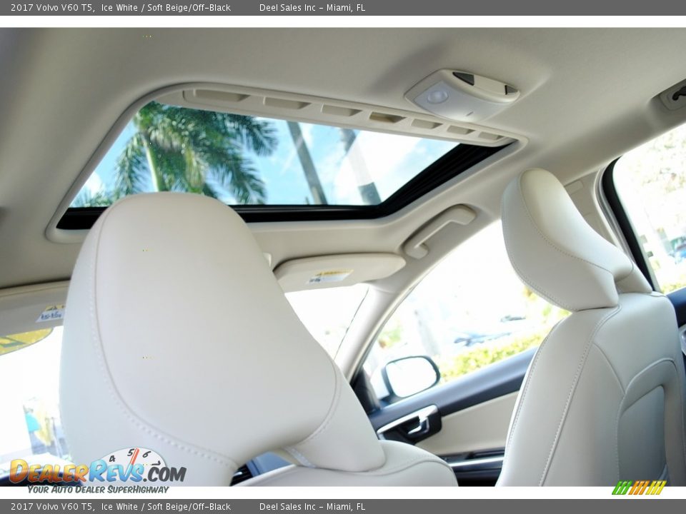 2017 Volvo V60 T5 Ice White / Soft Beige/Off-Black Photo #13